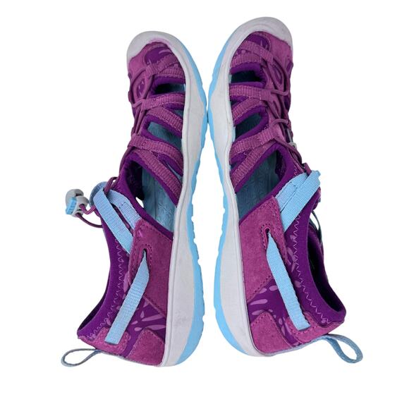 Keen‎ Moxie Sandal Kid's US 4 Purple Cinch Bungee Closed Toe Rubber Sole 1019258 - Picture 6 of 8